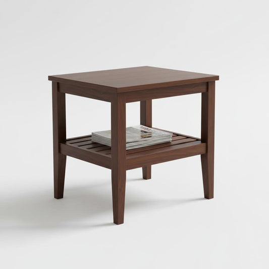 Tiered End Table with Shelf